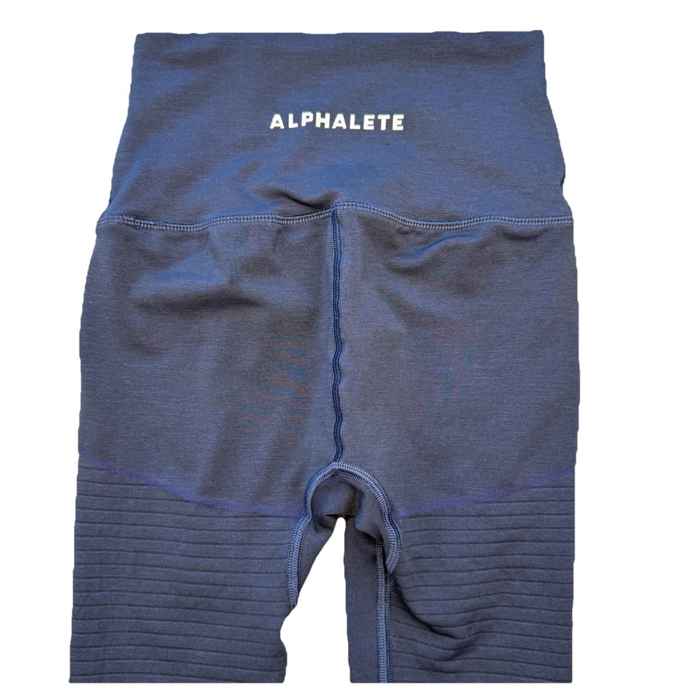 Alphalete Leggings Women's Size XS Navy Compression Full Length Stretch